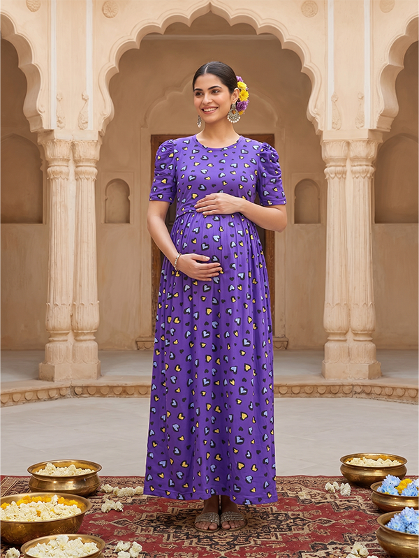 Maxi Arpana Soft Cotton Maternity Dress – Minya The Design Studio
